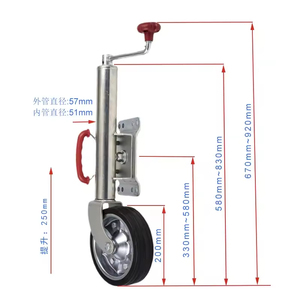 <span class=keywords><strong>Roue</strong></span> de manœuvre pivotante ERA de 10 pouces en zinc plaqué avec pneu en caoutchouc massif pour remorque de <span class=keywords><strong>caravane</strong></span>, bateau ou utilitaire australien - Product Image 4