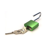 Cadenas de sécurité en aluminium coloré, cadenas rouge anodisé, cadenas solide avec clés