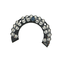 Placa PCBA IR con 24 LEDs SMT, Módulo LED de 1 oz de Cobre, Diseño Personalizado, Luz IR, Piezas Electrónicas, Monitor, Cámara CCTV, Suplementario
