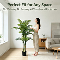 Palmier artificiel tropical de salon 160 cm, plante artificielle Areca en pot, écologique, résistant aux UV, pour centres de villégiature, spas et salles d'attente
