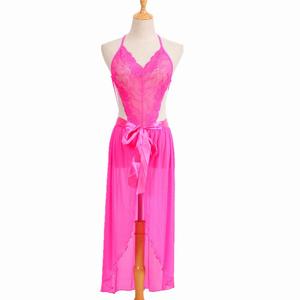 Conjunto <span class=keywords><strong>de</strong></span> Lencería Romántica Transparente y Seductora <span class=keywords><strong>de</strong></span> Estilo Europeo y Americano, Camisón Sexy con Tirantes - Product Image 3