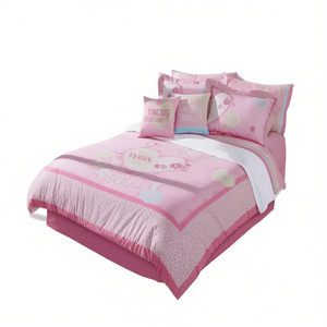 <b>Love</b> Duvet Cover Set Individual Size Cotton Printed Princess Style 8 Pieces with Sheets Home <b>Bedding</b> - Product Image 1