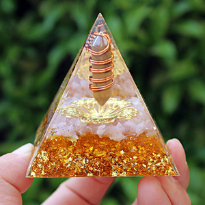 Pilar de Cristal con Ojo de Tigre, Resina Epoxi Blanca, Decoración para el Hogar, Adorno para Escritorio de Oficina - Product Image 1