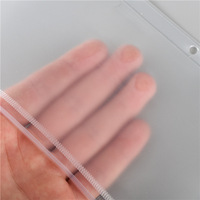 Bolsa con Cierre A4 A5 A6 A7 B5 de PVC Transparente, Bolsa de Plástico con Cierre Hermético, Sobres para Dinero para Carpeta de Presupuesto