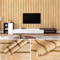 Papier peint autocollant en PVC imperméable à l'eau, effet bois, à coller et à décoller, pour la rénovation de la maison, vente chaude