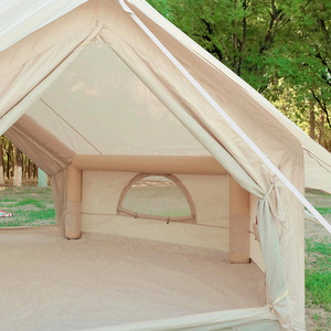Tente de camping gonflable Yurt, imperméable, coupe-vent, stable, grande tente familiale pour le glamping, abri à structure pneumatique, installation rapide, extérieur, sans poteaux - Product Image 5
