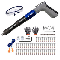 Pistolet cloueur manuel en acier inoxydable et plastique à 5 vitesses réglables, haute efficacité, pour bricolage, construction de qualité industrielle, décoration, OEM/ODM