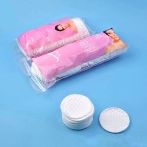 Bantalan kapas penghilang riasan sekali pakai alami bantalan kapas wajah bulat dalam wadah akrilik fitur dan manfaat - Product Image 5