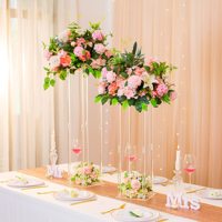 Ensemble de souvenirs de mariage, support à fleurs en acrylique, vases hauts, centres de table, transparents, légers, carton JHMJ YKLHJ