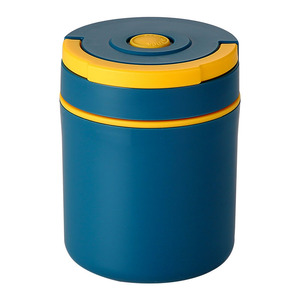 Lonchera Redonda de Acero Inoxidable de 500 ml, Hermética y Portátil para Oficina y Viajes, Color Sólido YC9024 - Product Image 1