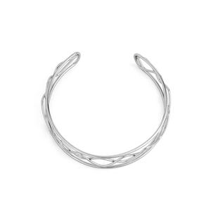 تشطيب البولندية 18 قيراط مطلية بالذهب نمط الكفة قلادة عنق نوع C حلية سبائك الفضة مطلي قلادة عزم الدوران - Product Image 6