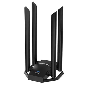 2023最佳价格CF-966AX 1800Mbps 2.4GHz 5ghz双频USB3.0 WiFi加密狗WiFi 6 USB无线WiFi适配器，带外部5dBi