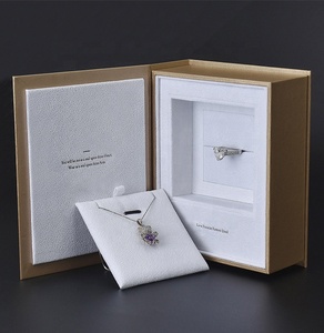 Luxury Custom Logo Cardboard <strong>Gift</strong> Box for Jewelry <strong>Featuring</strong> Matt Lamination Embossing UV Coating Printing Handlings - Product Image 2
