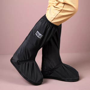 Couvre-chaussures en PVC Long antidérapant pour <span class=keywords><strong>moto</strong></span>, couvre-chaussures de <span class=keywords><strong>pluie</strong></span> antidérapants pour randonnée, housse de botte étanche réutilisable avec réflecteur - Product Image 3