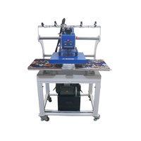Presse à chaud hydraulique automatique double station 50x50cm et 60x60cm pour l'impression sur tissus, vêtements et textiles