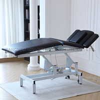 Table de massage électrique pliable en cuir PU, réglable en hauteur, pour soins du visage, professionnelle, pour spa et salon commercial
