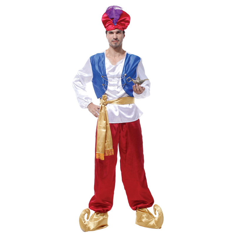 Disfraz De Príncipe árabe Estilo Aladino Para Hombre – Chaleco Y Pantalones Bombacho De Poliéster, Tallas S A 4XL, Ideal Para Halloween, Carnaval Y Fiestas De Disfraces