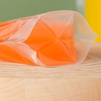 Pochettes souples transparentes recyclables avec bec verseur, imprimées en héliogravure, en PA+PE/PET+PE, de 50 ml à 500 ml, pour boissons, lait et jus