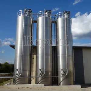 50T leite silo de armazenamento ao ar livre ao ar livre de aço inoxidável tanque de armazenamento de leite