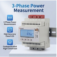 Medidor de Energía Inteligente Acrel ADW300 con Monitoreo Remoto Inalámbrico por WiFi, Clase 0.5S, Medidor Bidireccional de kWh