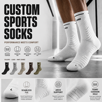 Chaussettes de sport de compression personnalisées avec logo pour jeunes et hommes, chaussettes longues antidérapantes pour le football et le soccer