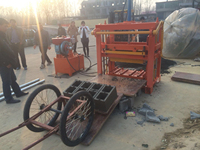 Machine à fabriquer des blocs de briques entrecroisés QTJ4-40, ligne de production automatique de briques, marque Onway, moteur à pression hydraulique pour cendres volantes