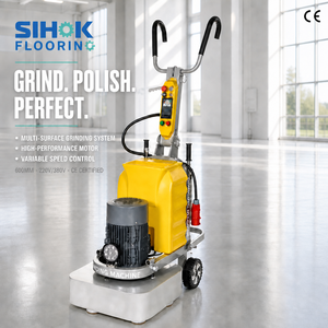 Machine <span class=keywords><strong>à</strong></span> polir les sols en béton SIHOK <span class=keywords><strong>à</strong></span> 4 têtes, pour travaux humides et secs, vitesse variable, triphasée, avec port de collecte des poussières - Product Image 1