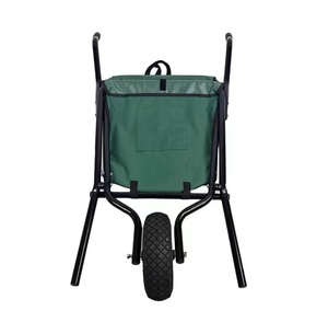 Collapsible Folding Lightweight Gardening Wheelbarrow Heavy Duty Oxford Cloth Green Lawn <strong>Cart</strong> for Grass - Product Image 6