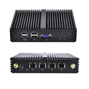 Qotom Q190G4N J1900 x86 Desktop-Computer PC Mini Itx Server Barebone Firewall 4 Ethernet-Router