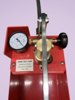 Banco de prueba de fontanería manual, bomba de prueba de alta presión de pistón de aluminio, tubería hidrostática