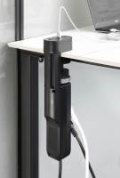 Prise de bureau sans perçage, 3 prises, 3 USB (2C/1A) QC3.0 PD20W 16A 250V, interrupteur de mise à la terre, type E français, pour bureau et domicile, OEM