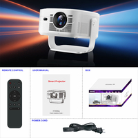 Projecteur intelligent portable Topleo HY450 Max 8K Android 14 1080p pour cinéma maison avec 1000 lumens et Wi-Fi 6 double bande