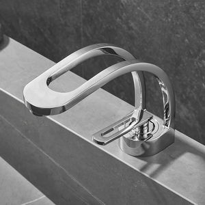 Robinet de salle de bain en laiton robinets de bassin <span class=keywords><strong>doré</strong></span> robinets d'évier noirs robinet de salle de bain à levier unique <span class=keywords><strong>mitigeur</strong></span> de <span class=keywords><strong>lavabo</strong></span> froid et chaud - Product Image 4