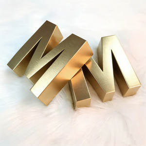 Pas de quantité minimale de commande personnalisé 3D signe solide personnalisé brossé Boutique publicité lettre signe pour affaires Non lumineux signe réception décorations - Product Image 2