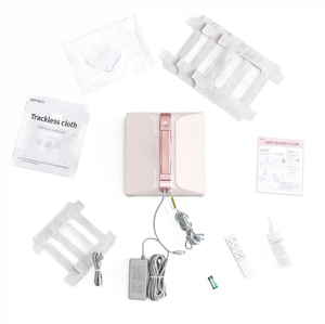 Robot <span class=keywords><strong>de</strong></span> nettoyage <span class=keywords><strong>de</strong></span> vitres électrique domestique avec détection d'obstacles sans fil, planification automatique <span class=keywords><strong>de</strong></span> la trajectoire, télécommande et fonction <span class=keywords><strong>de</strong></span> retour à l'origine - Product Image 1