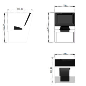 Auto governo di registrazione chiosco macchina con il lettore di passaporto essere in grado di fare la firma - Product Image 3
