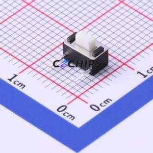 TC-1101DE-C-C Tactile Switch Through hole Component THT Switch Single Pole Single Throw Rectangle Button 2.6N Right Angle Insert - Product Image 1
