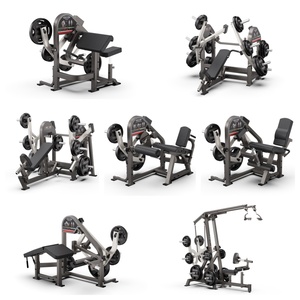 Máquina de remo comercial ajustable con carga de placas para entrenamiento de espalda - Product Image 6