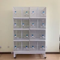 Grande cage d'élevage pour oiseaux, multicouche, mobile et modulable, pour perruches