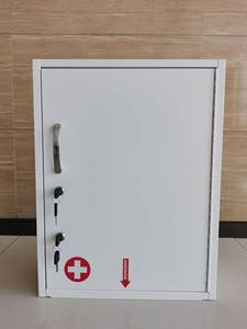 Gabinetes de primeros auxilios médicos de Metal con cerradura, caja vacía de botiquín de primeros auxilios, estante de Metal para medicamentos, gabinete médico colgante - Product Image 3
