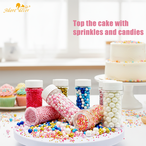 Perles de <span class=keywords><strong>sucre</strong></span> décoratives comestibles en gros, granulés de <span class=keywords><strong>sucre</strong></span> non perlés, <span class=keywords><strong>sucre</strong></span> en poudre, bonbons et décorations comestibles pour la pâtisserie et la confiserie - Product Image 2