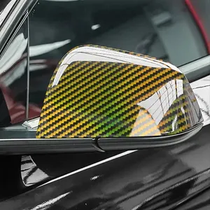 Carbon Fiber <strong>Vinyl</strong> Film 9D Effect High Gloss Wrap FILM Sticker Laser Red <strong>Car</strong> Interior Sticker <strong>for</strong> <strong>Car</strong> Motorcycle DIY Waterproof - Product Image 5