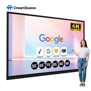 Équipement de bureau et éducatif 55/65/75/85/86/98 pouces 4K 4800W pixels 4 Go de RAM 32 Go de stockage Système double Android Windows - Product Image 1