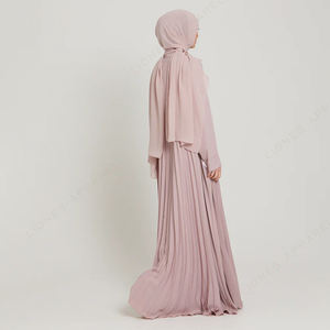 पारंपरिक मुस्लिम महिलाओं की खुली मैक्सी अबाया प्रथा को मामूली महिलाओं के लिए गिरवी रखकर तैयार किया गया है - Product Image 5