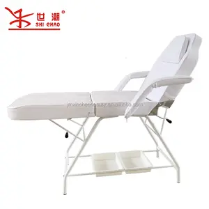 Özelleştirilmiş güzellik yatağı masaj masasını desteklemek için beyaz güzellik yatağı demir çerçeve takviyeli dövme yatağı
