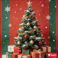 Cartes de vœux de Noël en papier couché de qualité supérieure, motifs classiques de fêtes, imprimées numériquement en relief pour une saison festive chaleureuse