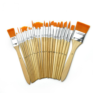 Nuovo Set di 24 <span class=keywords><strong>pennelli</strong></span> <span class=keywords><strong>per</strong></span> acquerello Gouache olio pittura acrilica <span class=keywords><strong>su</strong></span> <span class=keywords><strong>tela</strong></span> tenda in Nylon <span class=keywords><strong>pennelli</strong></span> da imballaggio - Product Image 3