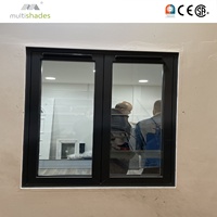Fenêtre à battant en aluminium à double vitrage isolant, certifiée NFRC, résistante au vent et aux ouragans, à rupture de pont thermique, pour la maison