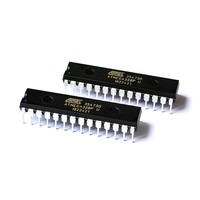 Microcontrolador AVR 32K de 8 bits, DIP28 en línea, nuevo, original, importado, con memoria flash, en línea