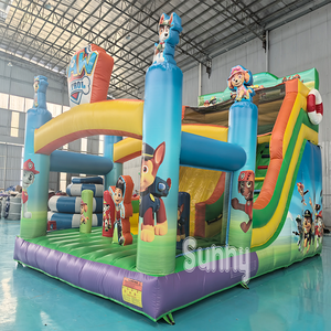 Château gonflable combiné avec toboggan sur le thème des chiens de dessin animé, qualité commerciale, personnalisable, pour enfants, à vendre - Product Image 3